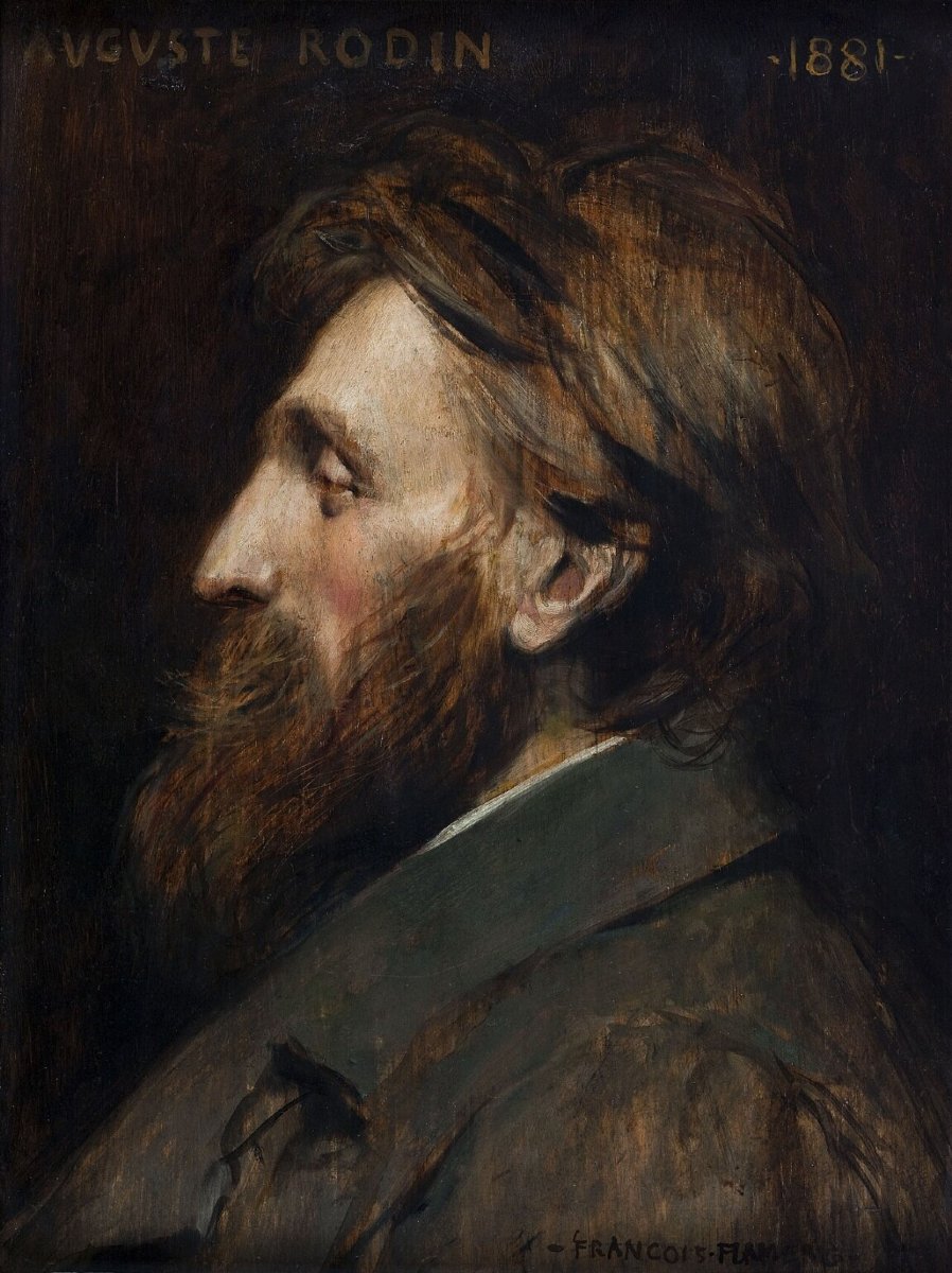 Auguste Rodin Encourages François Flameng - Signed Autograph Letter. C. 1883-photo-1