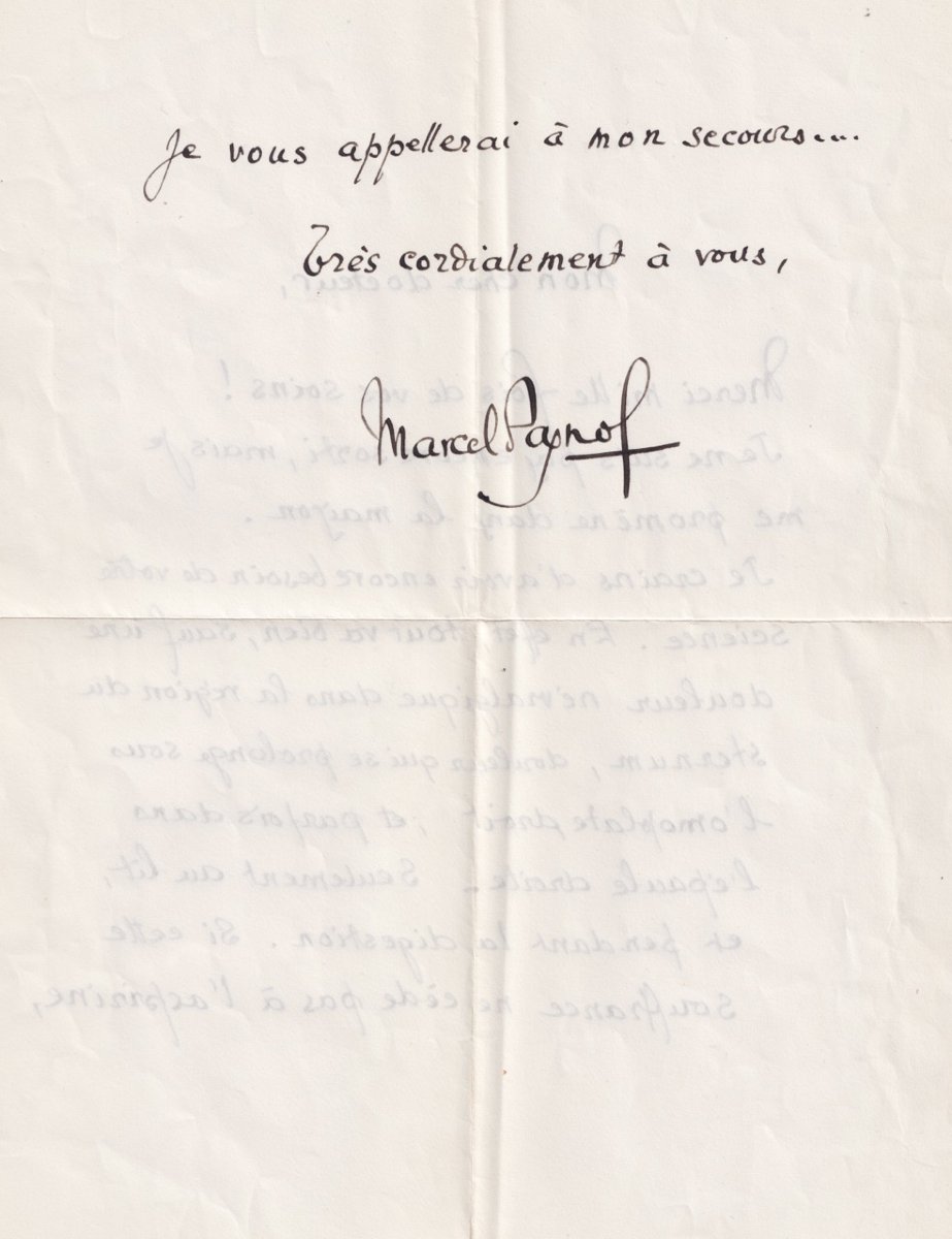 Marcel Pagnol And Jacqueline Pagnol - Signed Autograph Letters, 1961-photo-2