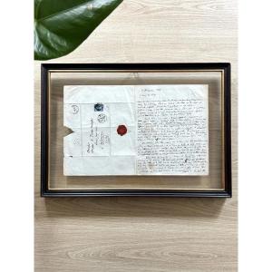 Charles BAUDELAIRE - Grande lettre autographe signée à son éditeur Auguste Poulet Malassis 1858