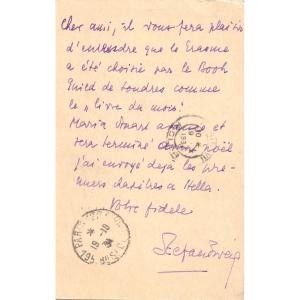  Stefan ZWEIG, carte-lettre autographe signée pendant son exil à Londres - 1934