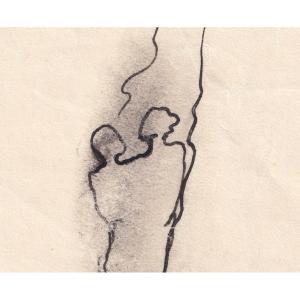 Jean Cocteau - Paul Et Sa Soeur - Original Drawing For Les Enfants Terribles - 1935