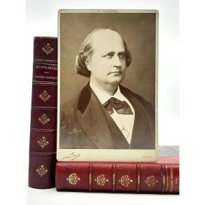  LECONTE DE LISLE  par Nadar intense portrait au format cabinet 