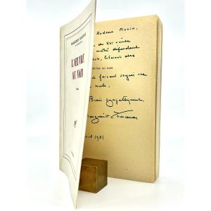 MARGUERITE YOURCENAR - L&rsquo;&OElig;uvre au noir &ndash; Long envoi autographe - Cause animale