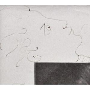 Jean Cocteau  - Signed Portrait Featuring A Double Drawing - 1938