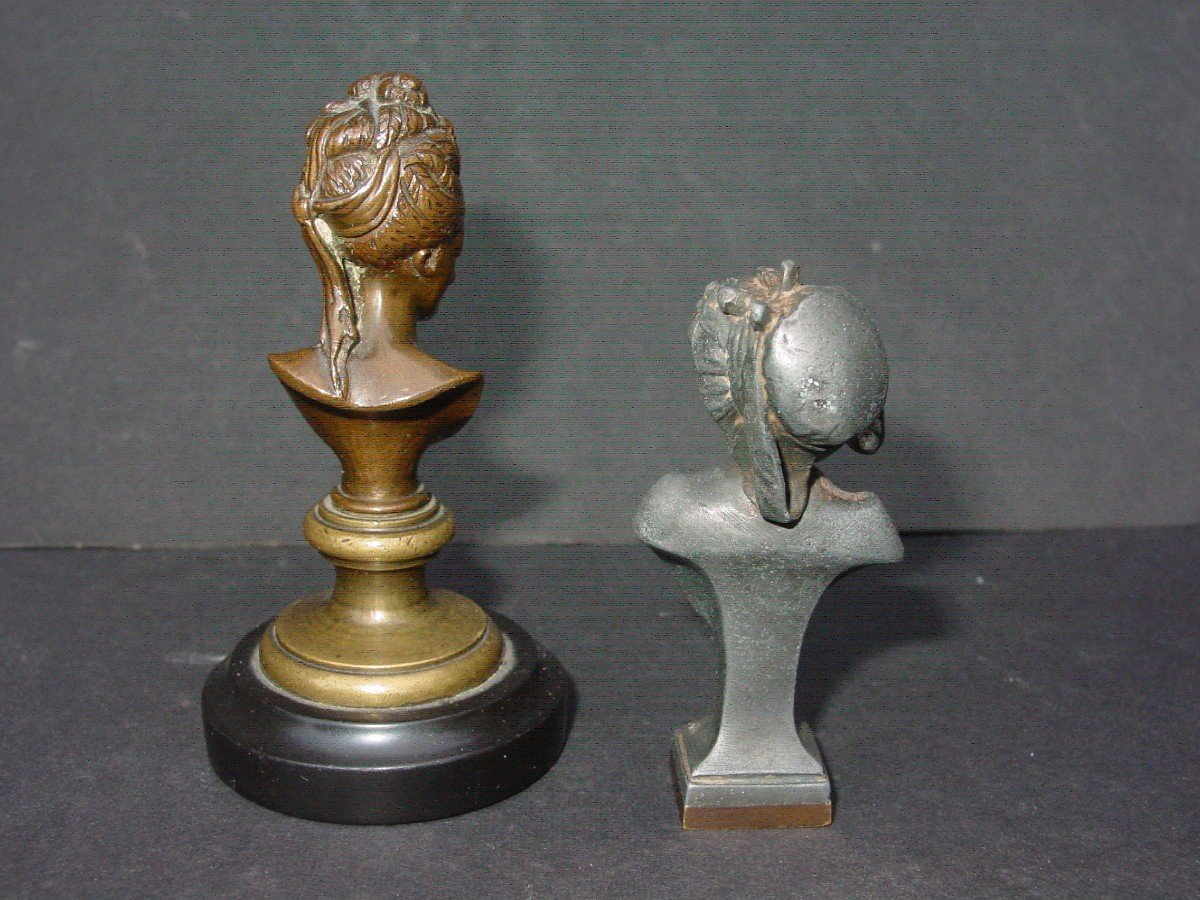 Lot Of Two Small Busts 1900-photo-3