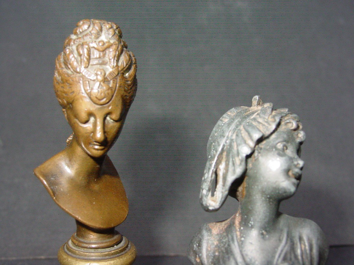 Lot Of Two Small Busts 1900-photo-4