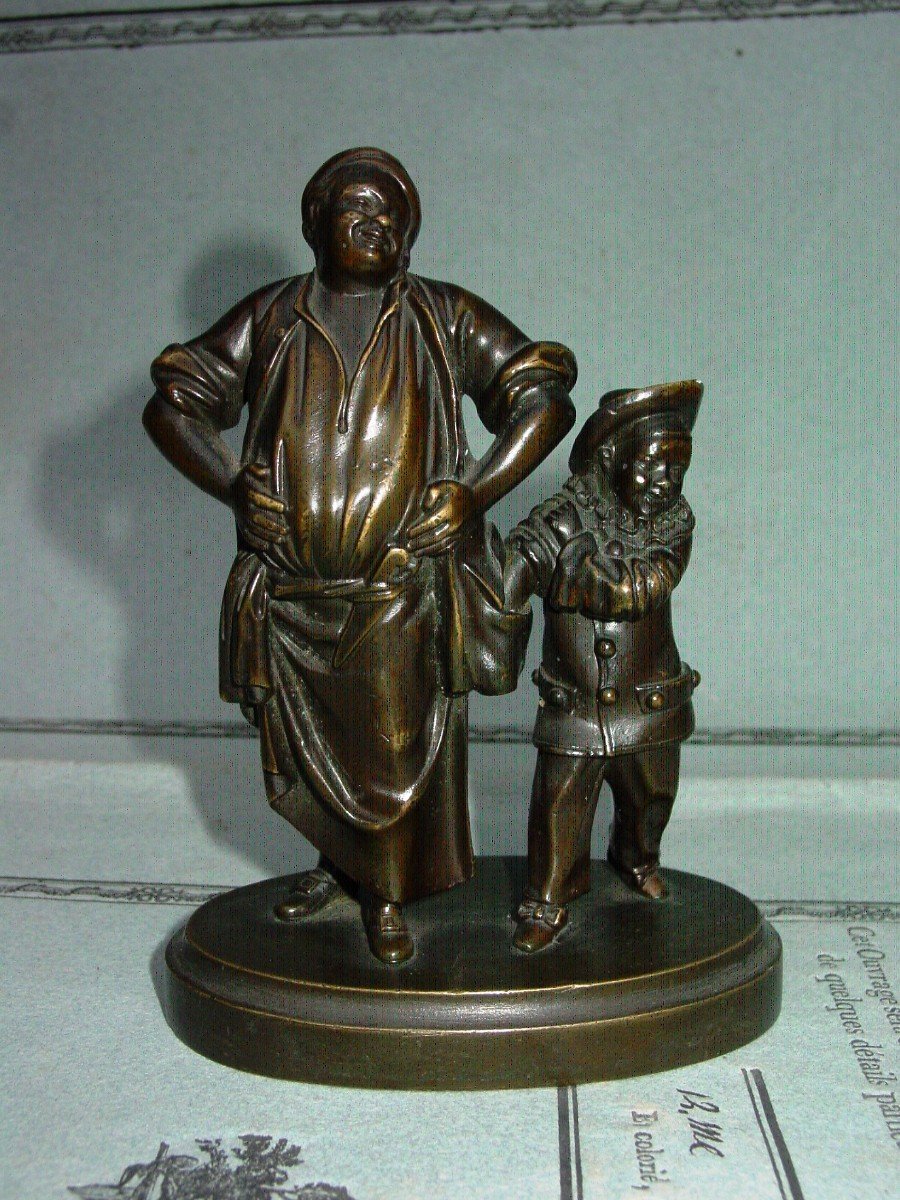 Bronze 1900 "le petit chapardeur" marque fondeur"CC"-photo-3