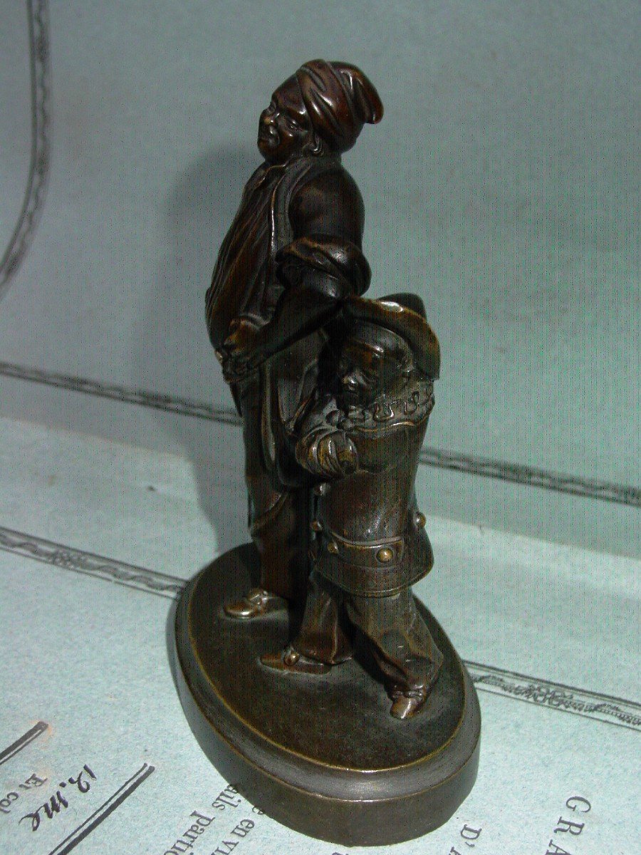 Bronze 1900 "le petit chapardeur" marque fondeur"CC"-photo-4