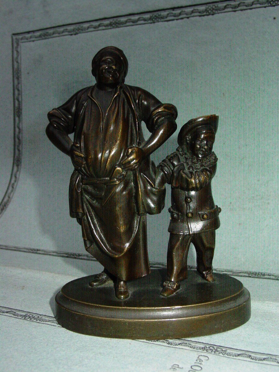 Bronze 1900 "le petit chapardeur" marque fondeur"CC"-photo-4