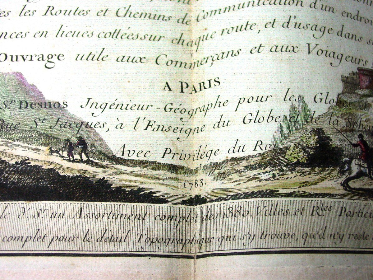 1783 Atlas Of France Divided Into Its Military Governments By Desnos-photo-2