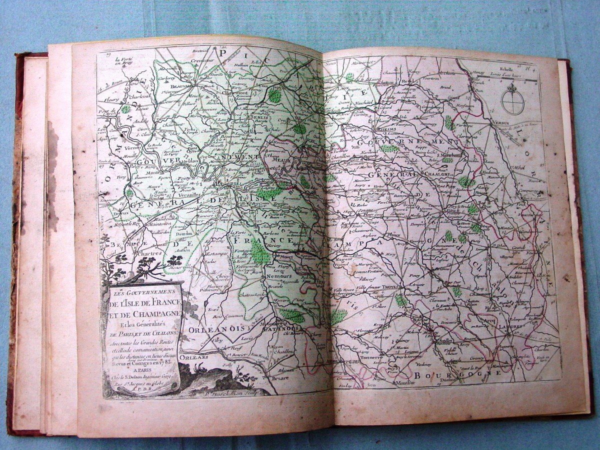 1783 Atlas Of France Divided Into Its Military Governments By Desnos-photo-5