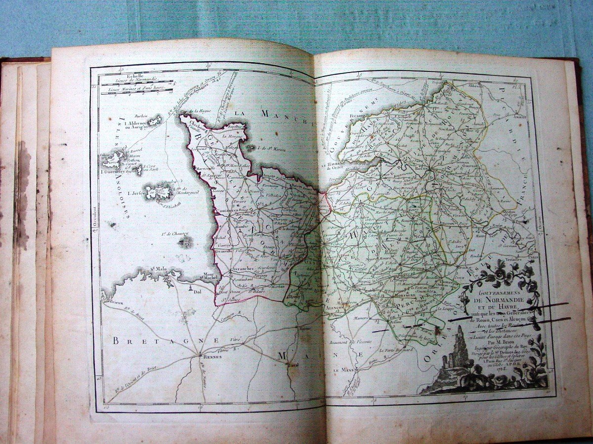 1783 Atlas Of France Divided Into Its Military Governments By Desnos-photo-6