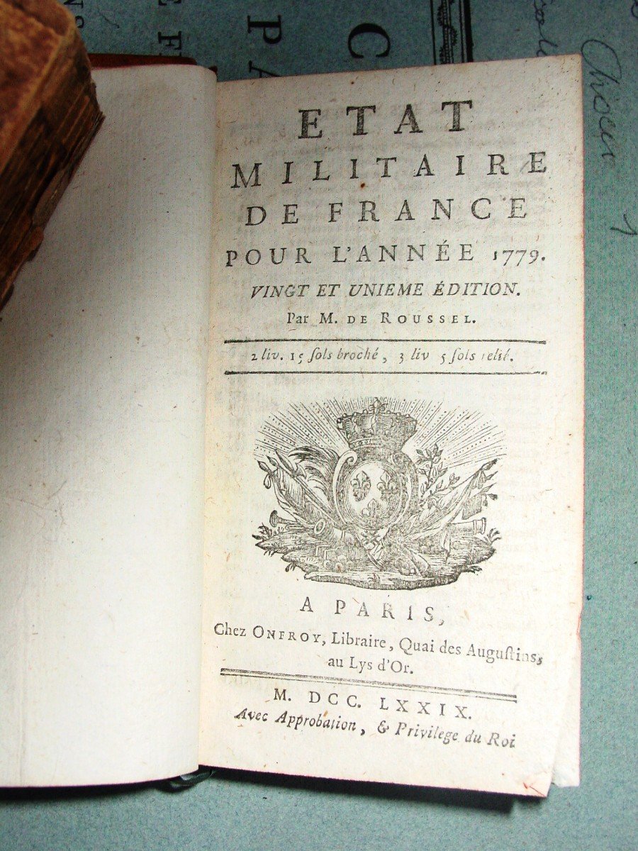 Lot De 7 - Etat Militaire De La France De 1771 à 1779 Par-photo-4