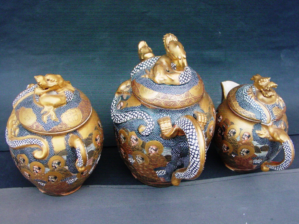 Satsuma Tea Service Meiji Period-photo-1