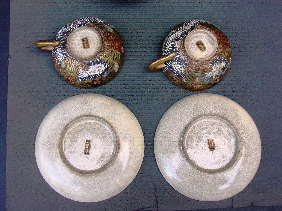 Satsuma Tea Service Meiji Period-photo-7