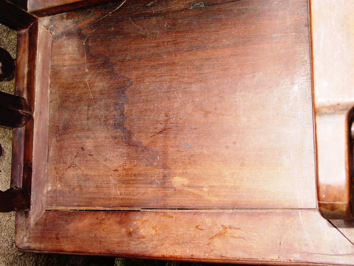 Indochine Pair Of Rosewood Armchairs Circa 1900 Vietnam-photo-2