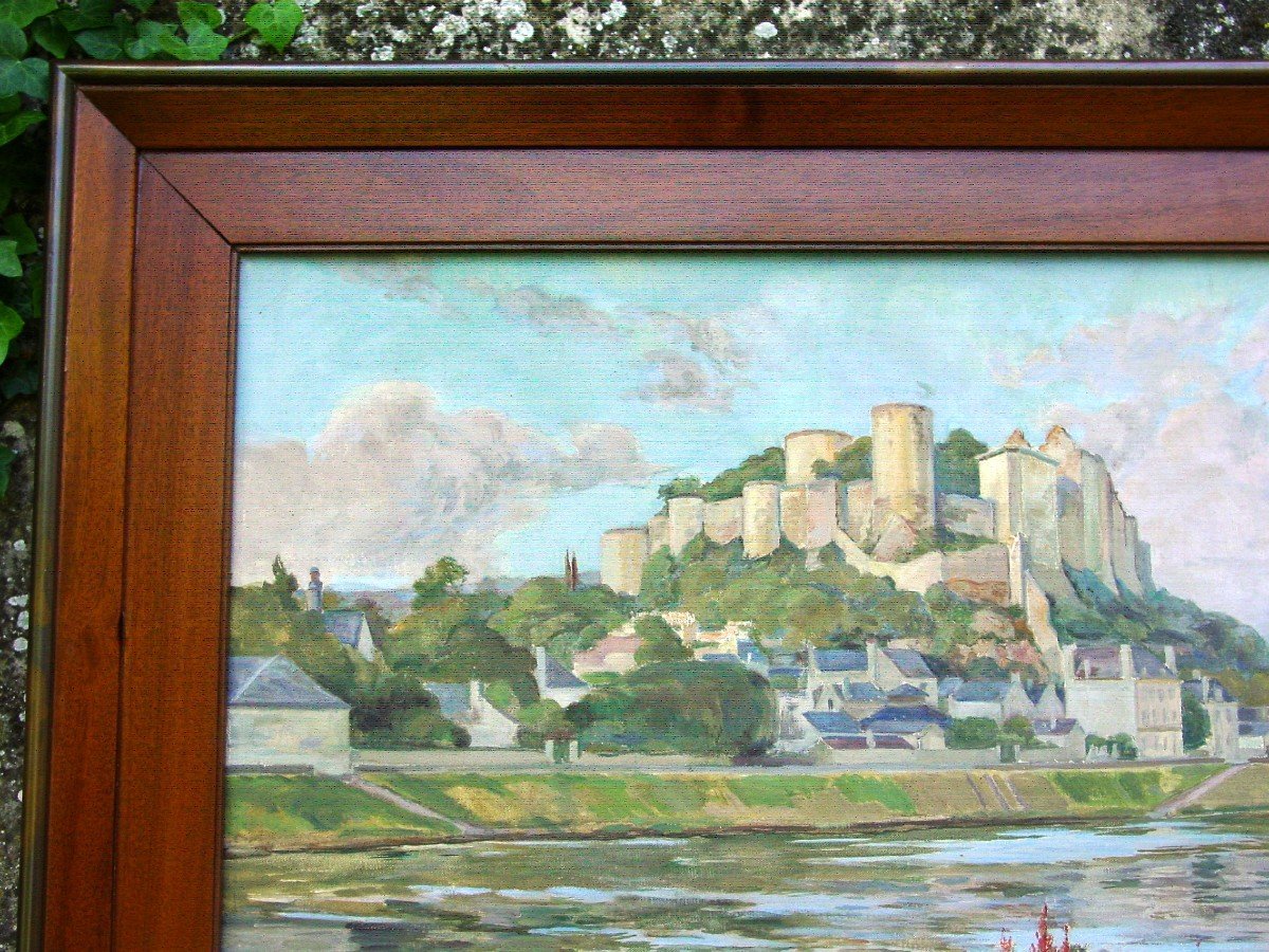 Large Chinon Painting By James C. Richard 1947 Poster-photo-8