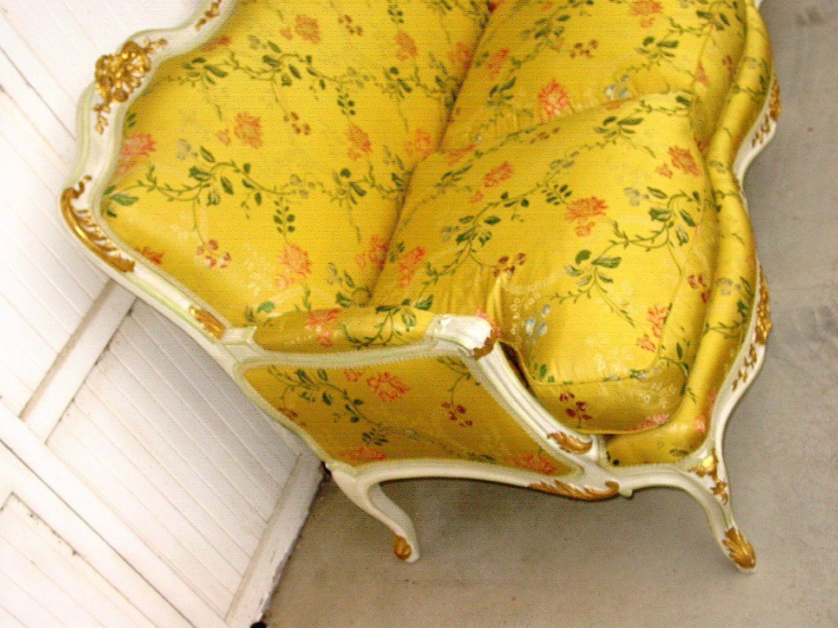 Louis XV Lacquered & Gilded Living Room Maison Dissidi-photo-3