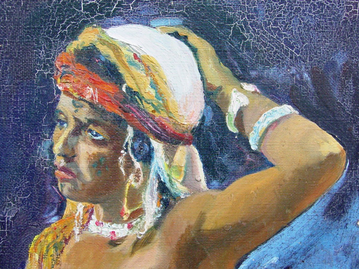 Portrait Of Moorish Woman 1956 Morocco?-photo-3