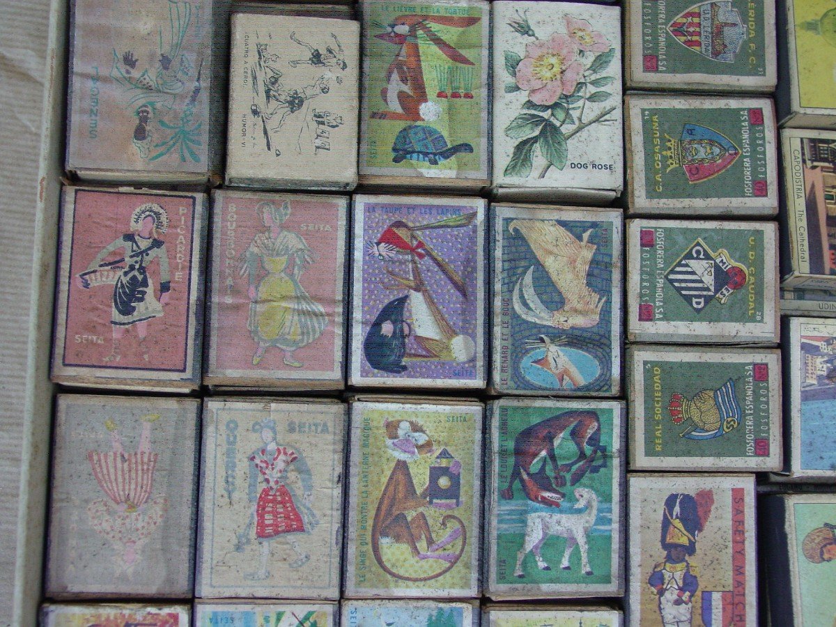 Collection Of More Than 250 Old Matchboxes-photo-3
