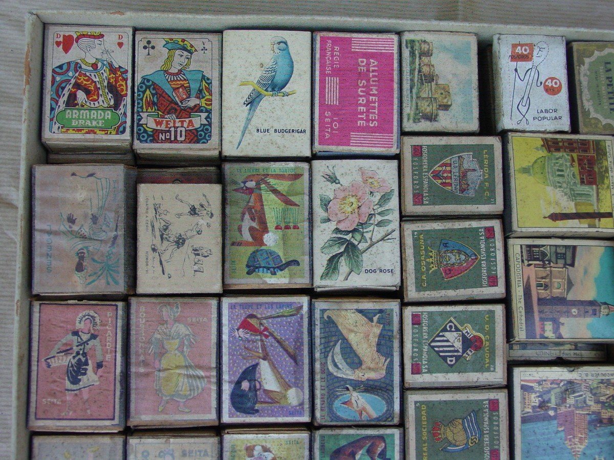 Collection Of More Than 250 Old Matchboxes-photo-4