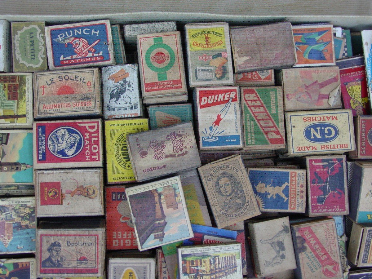 Collection Of More Than 250 Old Matchboxes-photo-1
