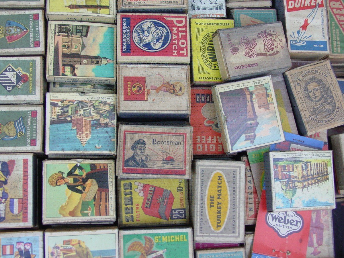 Collection Of More Than 250 Old Matchboxes-photo-7