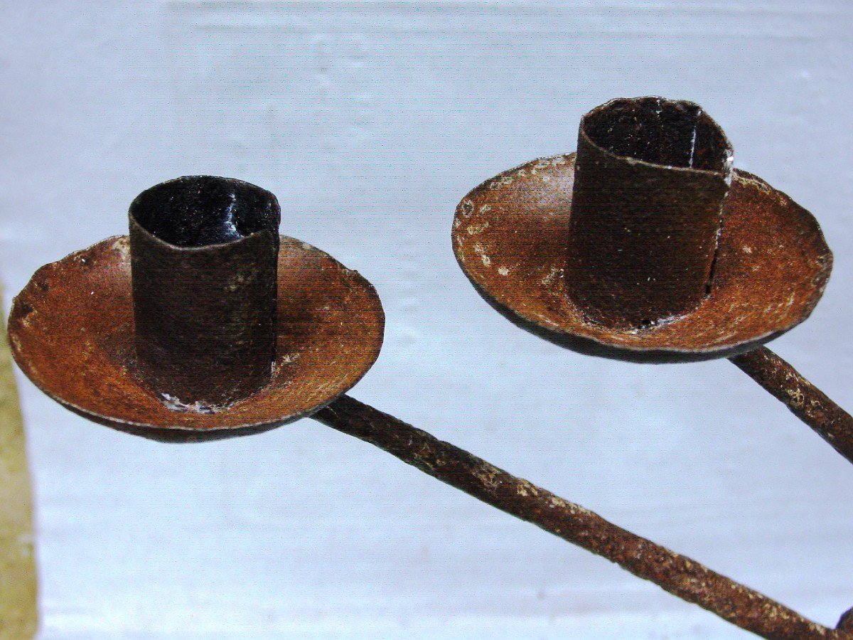 Candleholder, 5-branch Candlestick. Attributed To The Ateliers De Marolles-photo-7