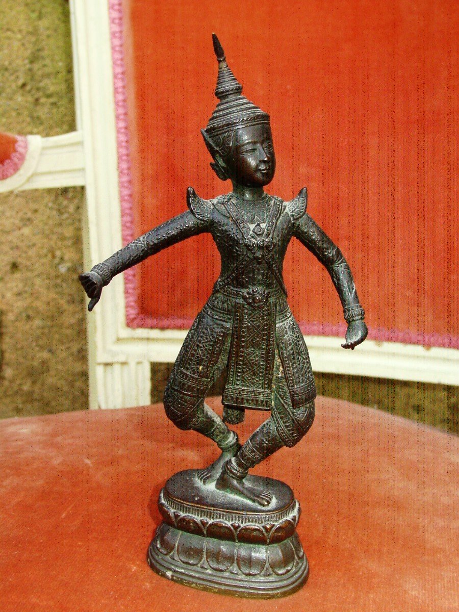 Danseuse Apsara Cambodge, Thaïlande Bronze -photo-2