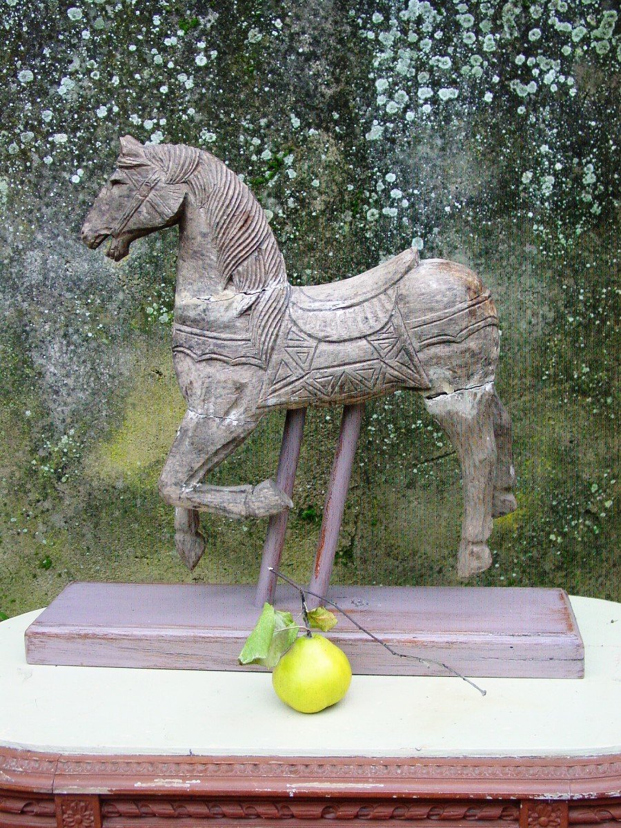 Carved Wooden Horse-photo-5
