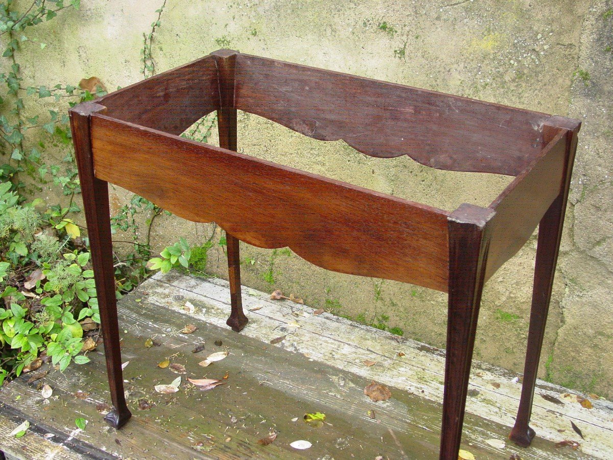 Art Nouveau Console Table Loupe De Thuya, Rosewood, Mahogany Majorelle Serrurier Bovy-photo-3