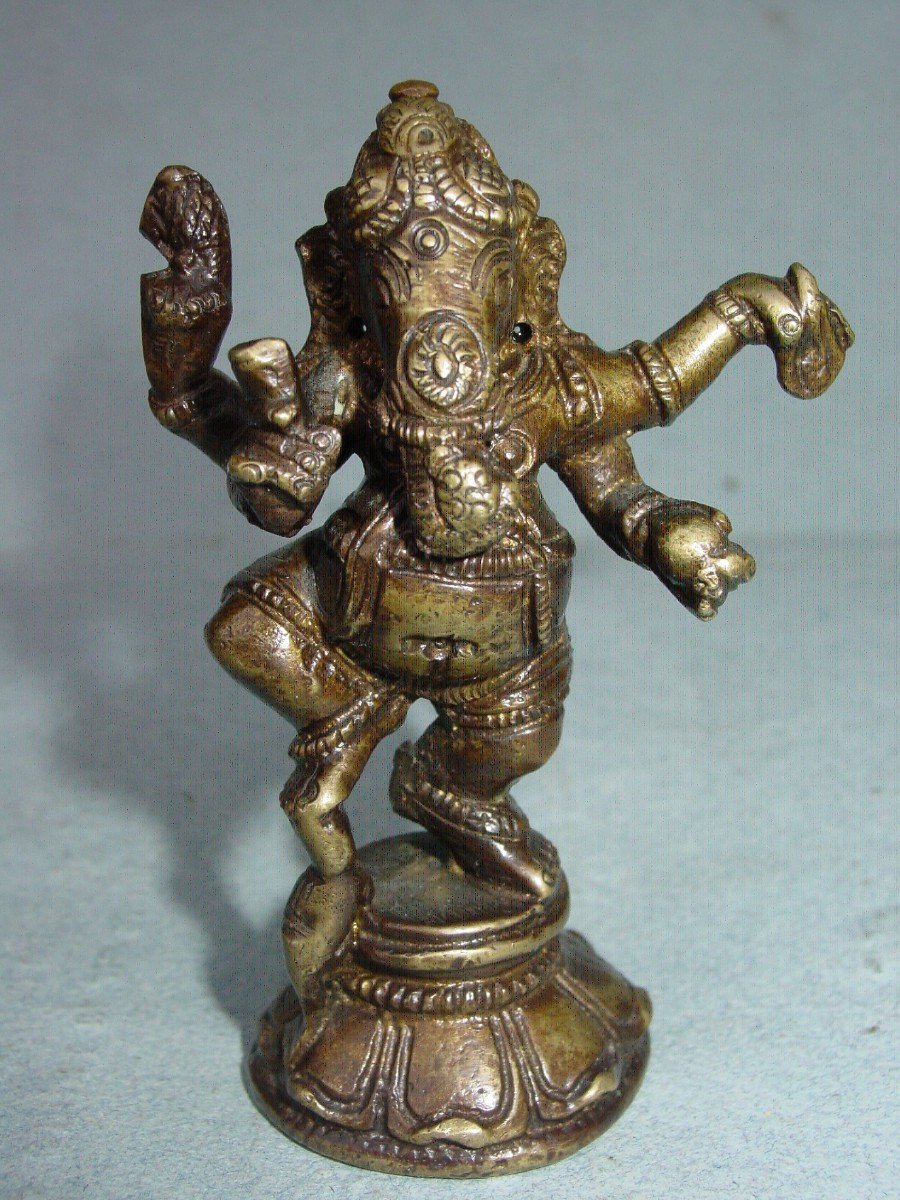 Ganesh In Bronze India From The 19th Century Traces Of Gilding