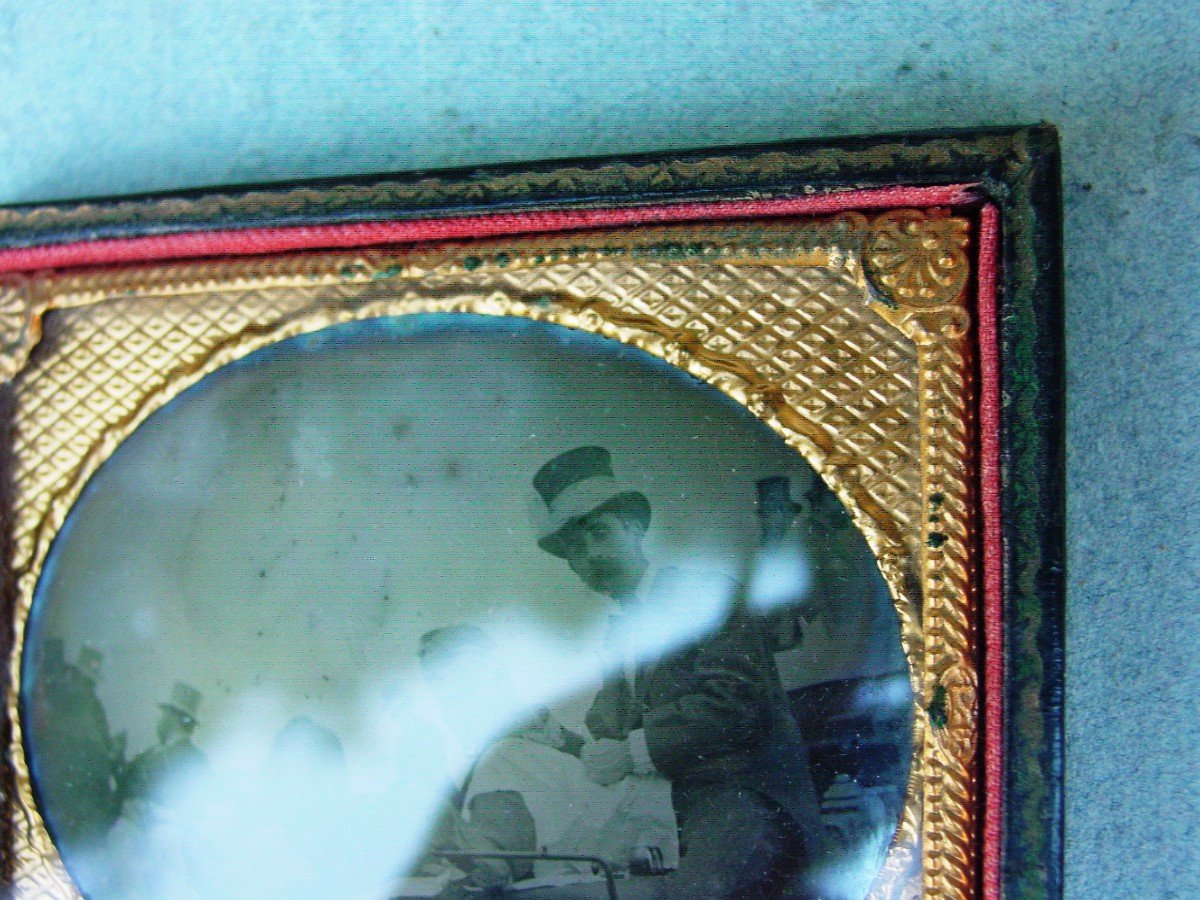 Ambrotype: Group Portrait In A Car.-photo-4