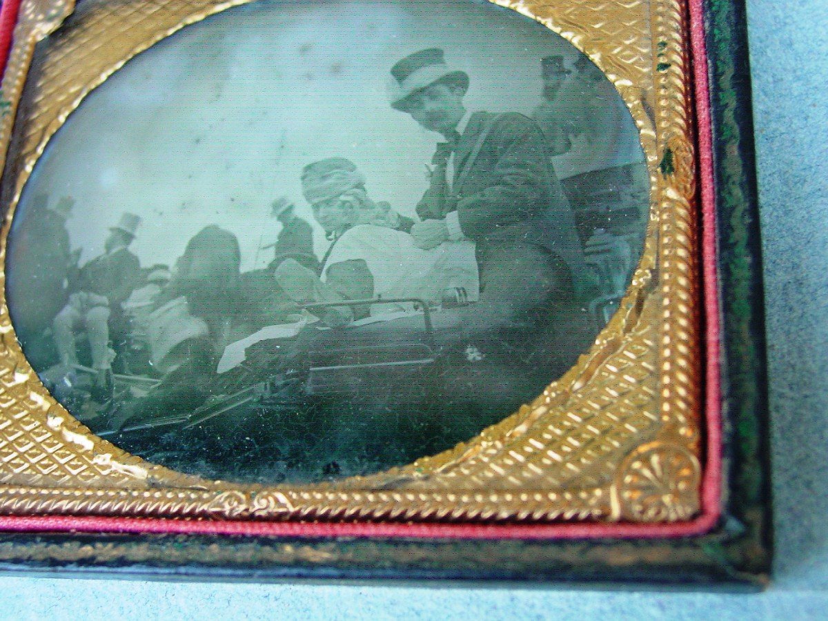 Ambrotype: Group Portrait In A Car.-photo-1