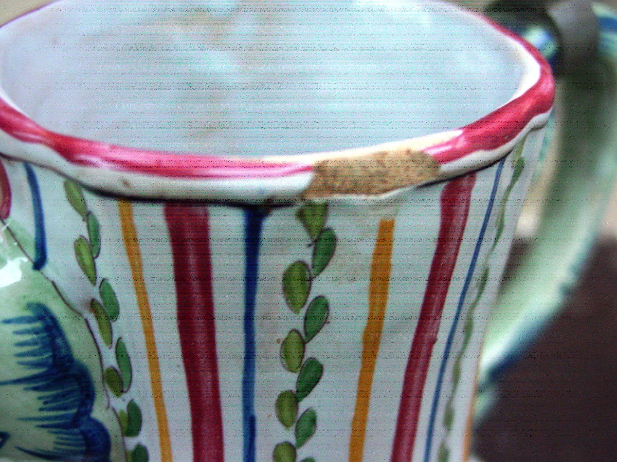 Earthenware Jug: A La Marquise De Sévigné - Royat - A. Rouzaud-photo-3