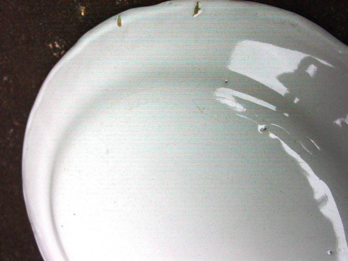 Assiette 18ème En Faïence De l'Est: Lunéville, Les Islettes-photo-1