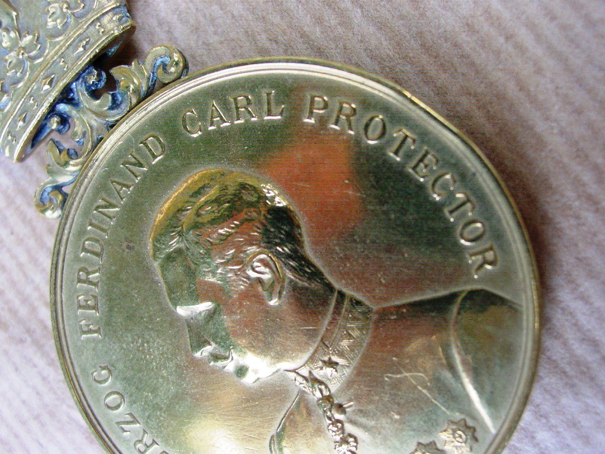 Médaille  Autriche 1896-internationnale Austellung In Innsbruck Erzherzog Ferdinand Carl Protec-photo-2