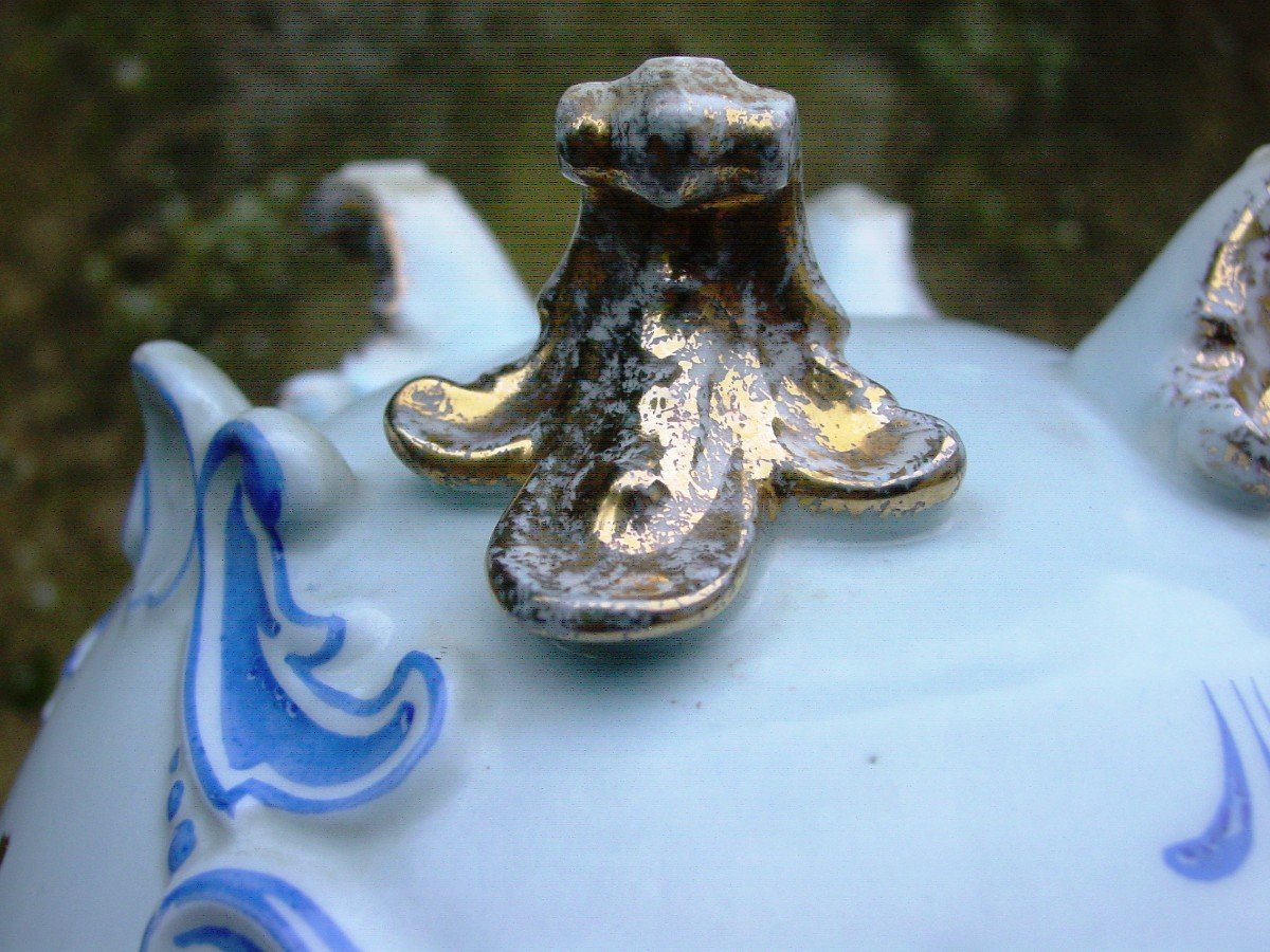 Altar Pot Dedicated To Christ In Londe Porcelain In Limoges-photo-8