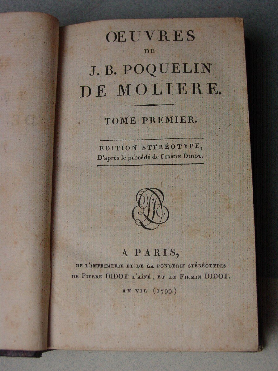 All Molière 1813 Chez Firmin Didot J. B Poquelin-photo-2