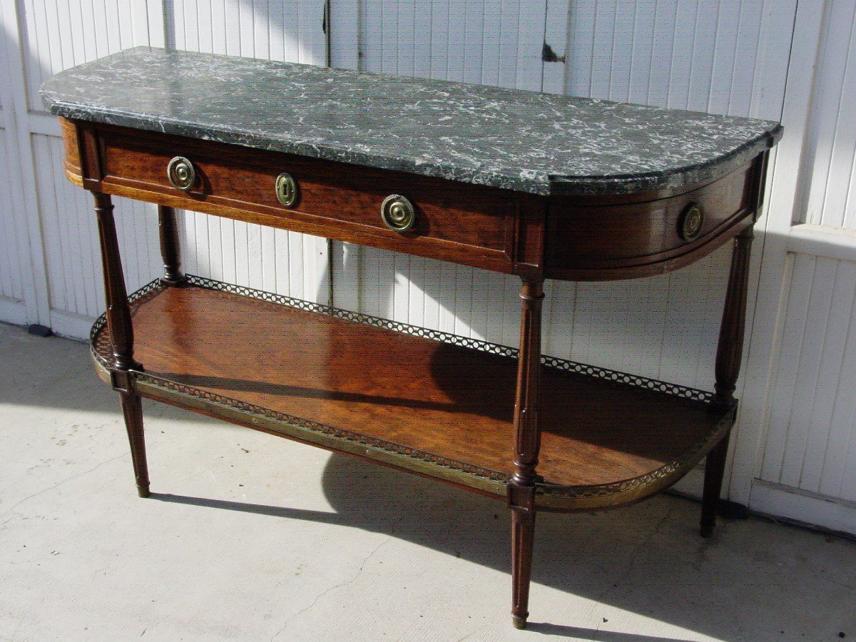 G. Kintz Console (l. 149cm.) Louis XVI Mahogany
