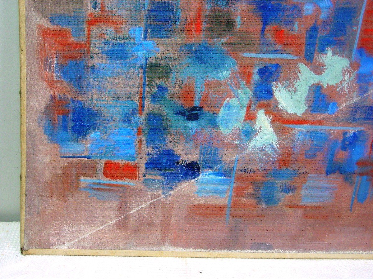 Tableau Abstrait Vers 1975-80-photo-2