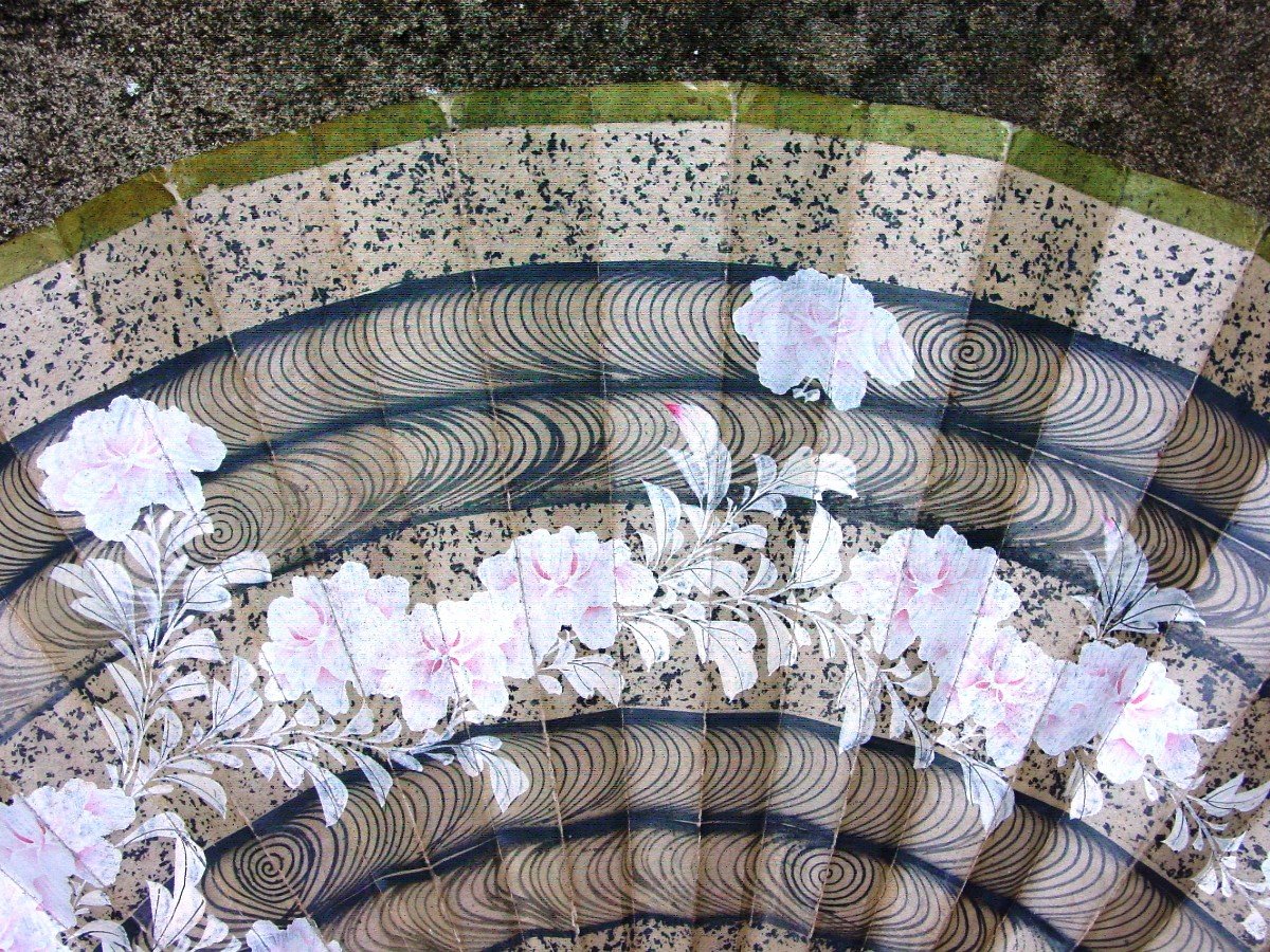Large Japanese Fan From The 19th Century-photo-3