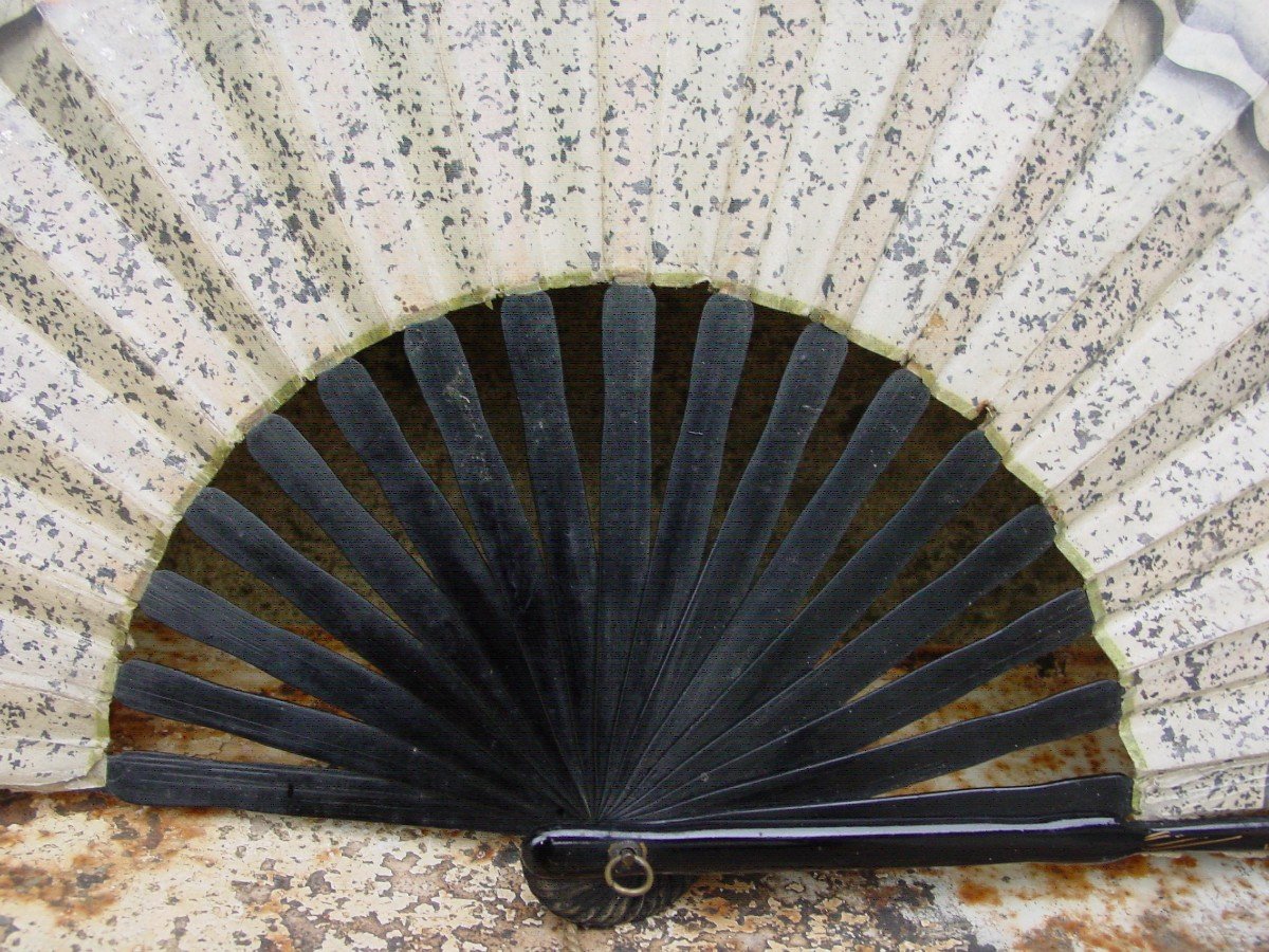 Large Japanese Fan From The 19th Century-photo-5