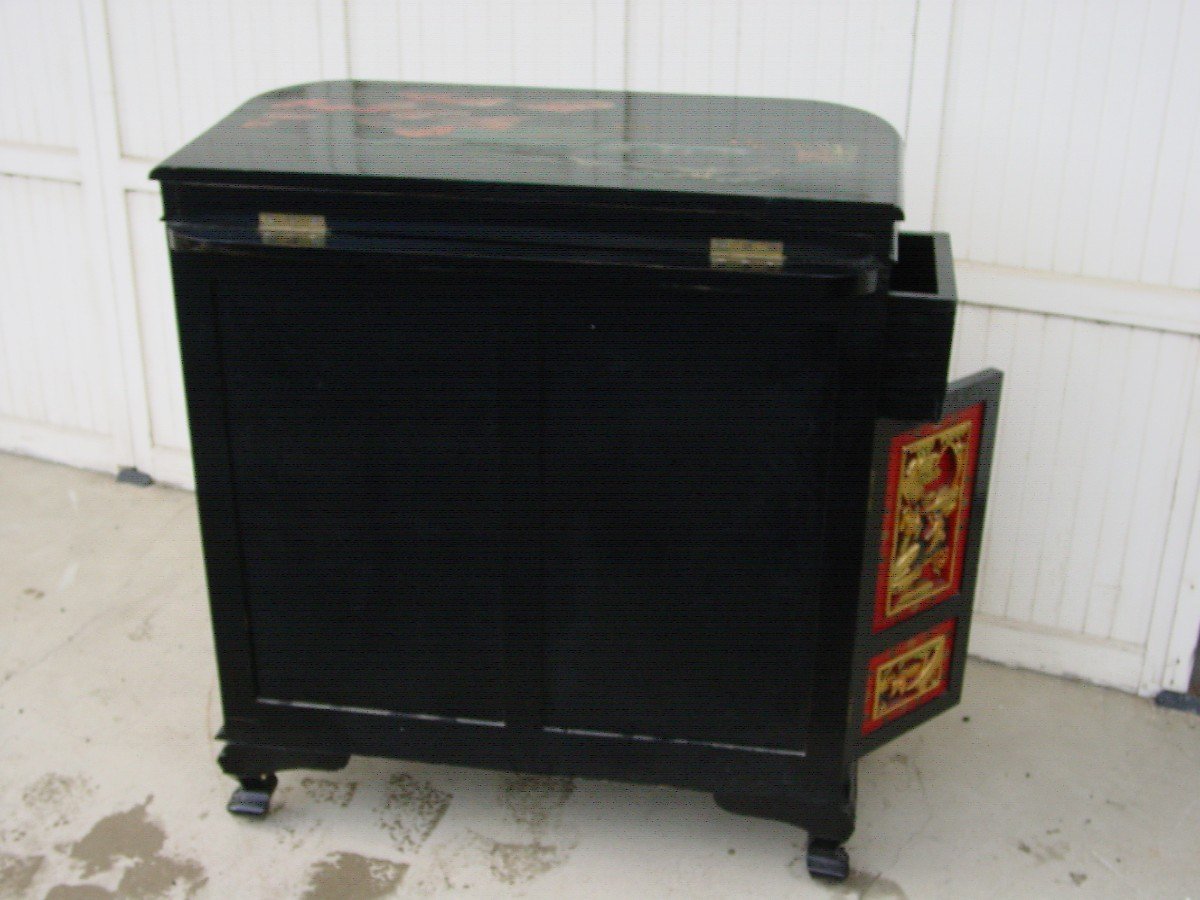 Lacquered Bar Furniture From The 50s-60s Chinese Taste -photo-4