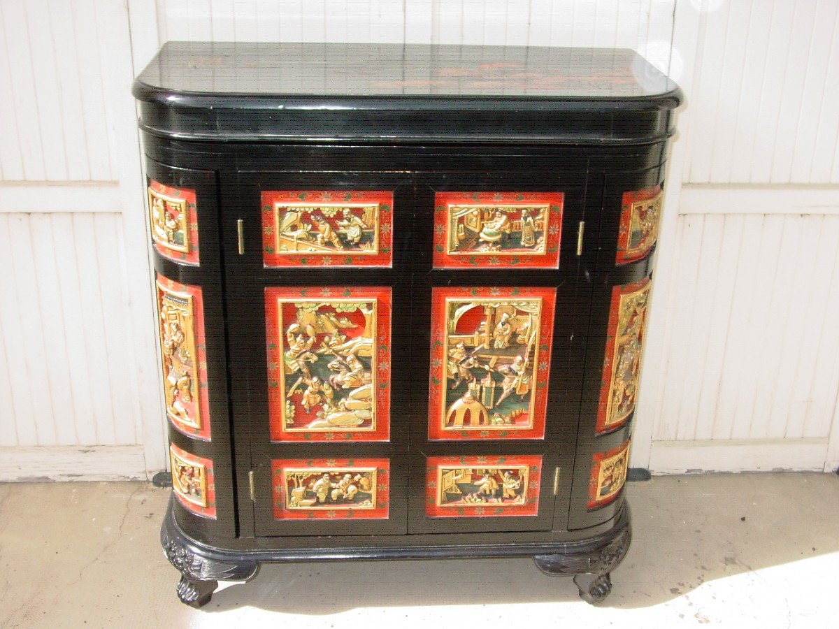 Lacquered Bar Furniture From The 50s-60s Chinese Taste 