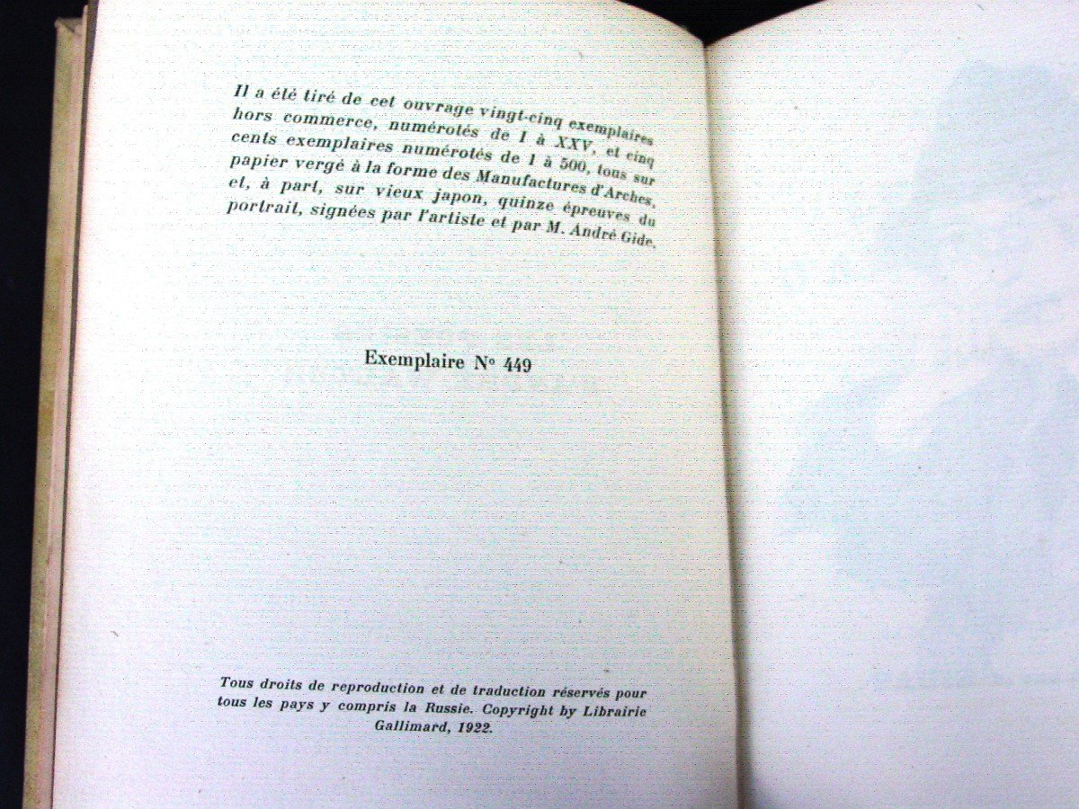1922 André Gide: Poems Of André Walter" Frontispiece Marie Laurencin Chez Nrf-photo-4