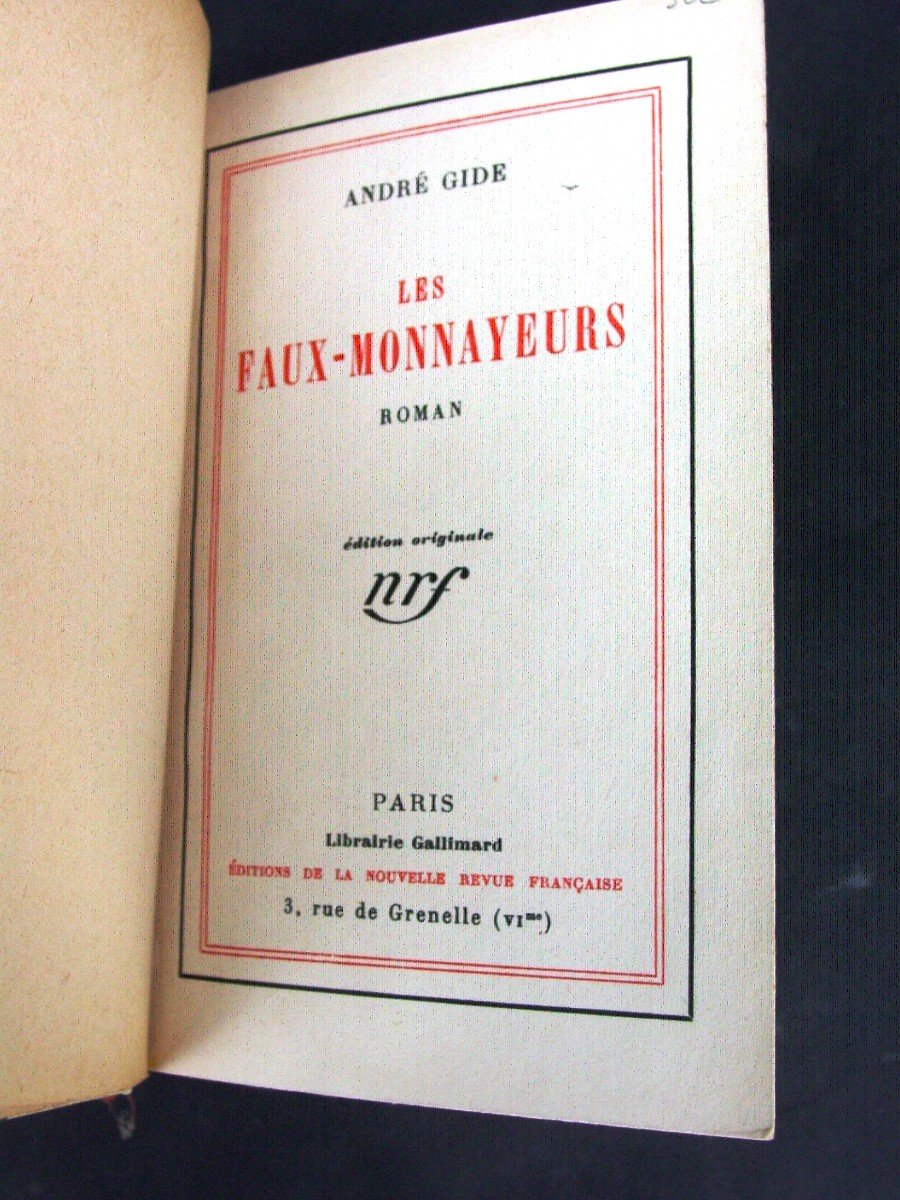 Edition Originale "les Faux-monnayeurs" André Gide Nrf-photo-4