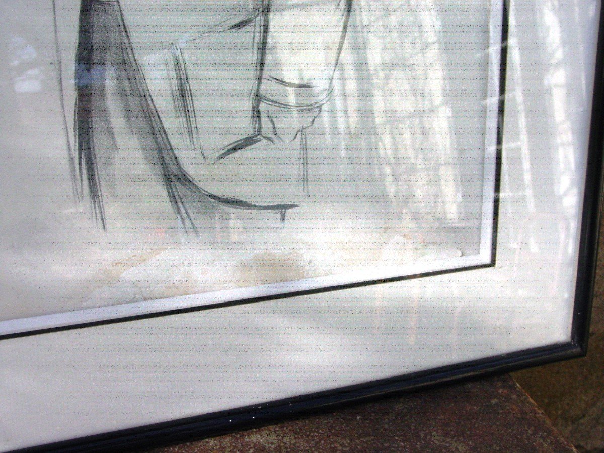 2 Lithographies Noël Dorville Caricatures Bien Encadrées l'Assiette Au Beurre-photo-7