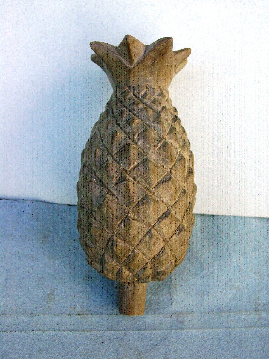 Ananas En Bois Sculpté à Dorer-photo-1