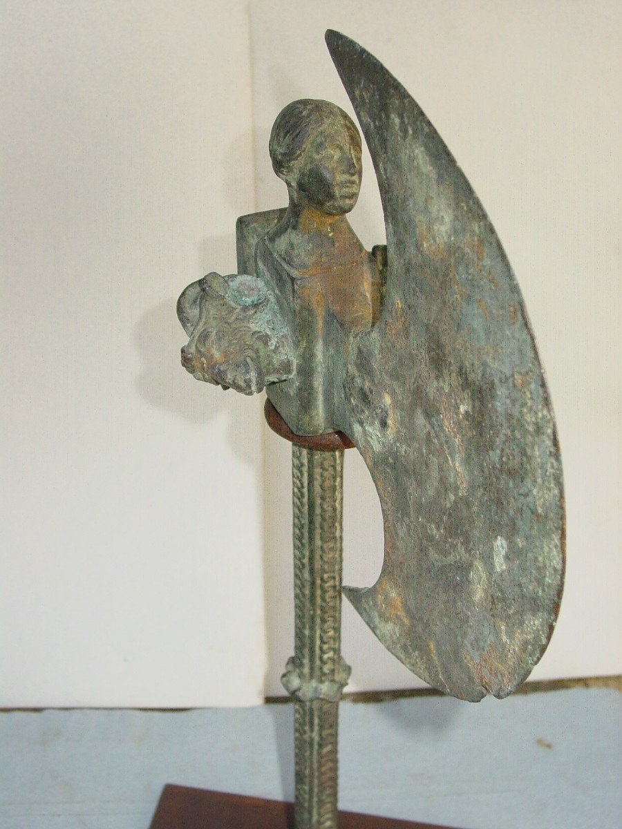 Ax Mediterranean Basin Grand Tour Bronze Antique Patina-photo-2